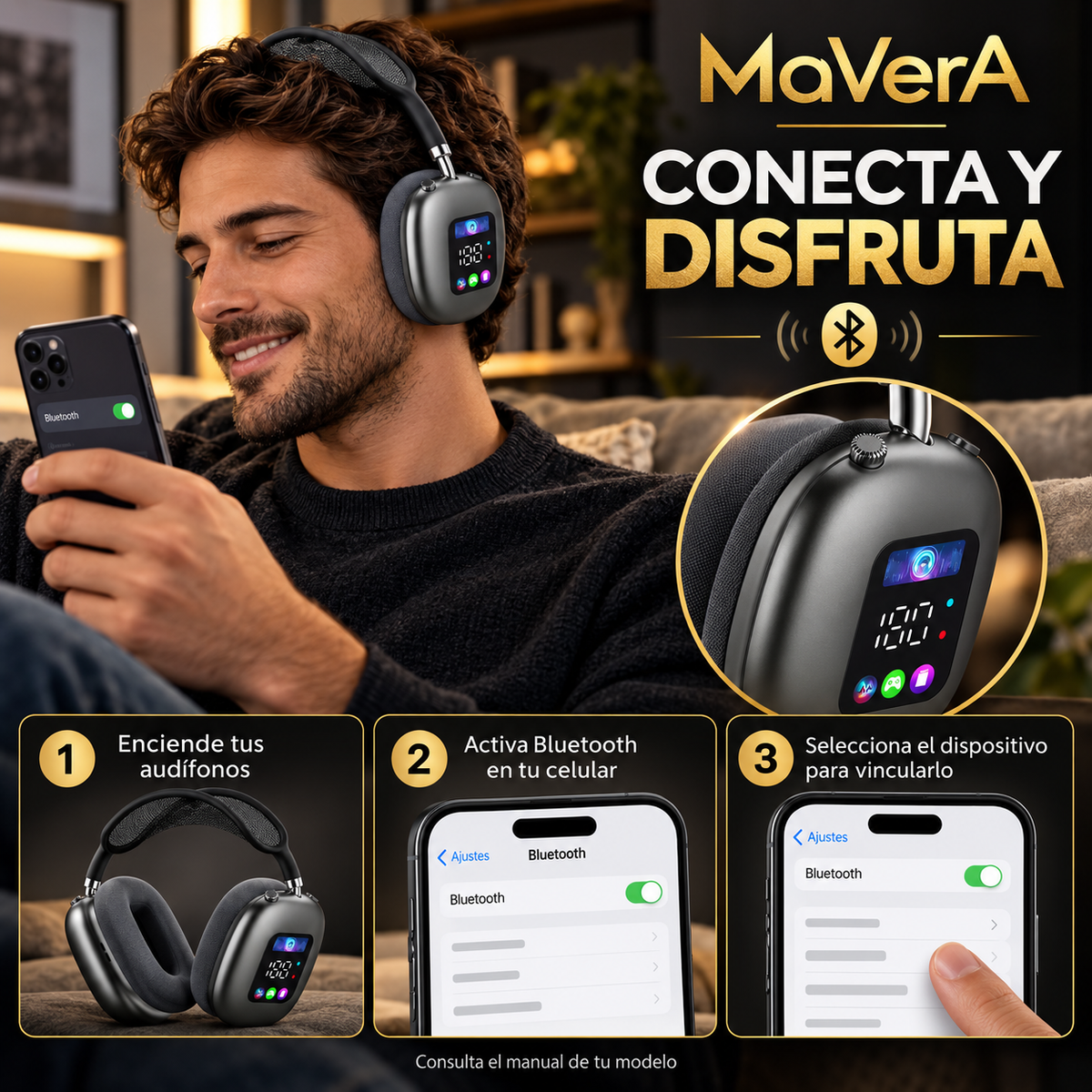 M - Audífonos Inteligentes  Wireless Tou