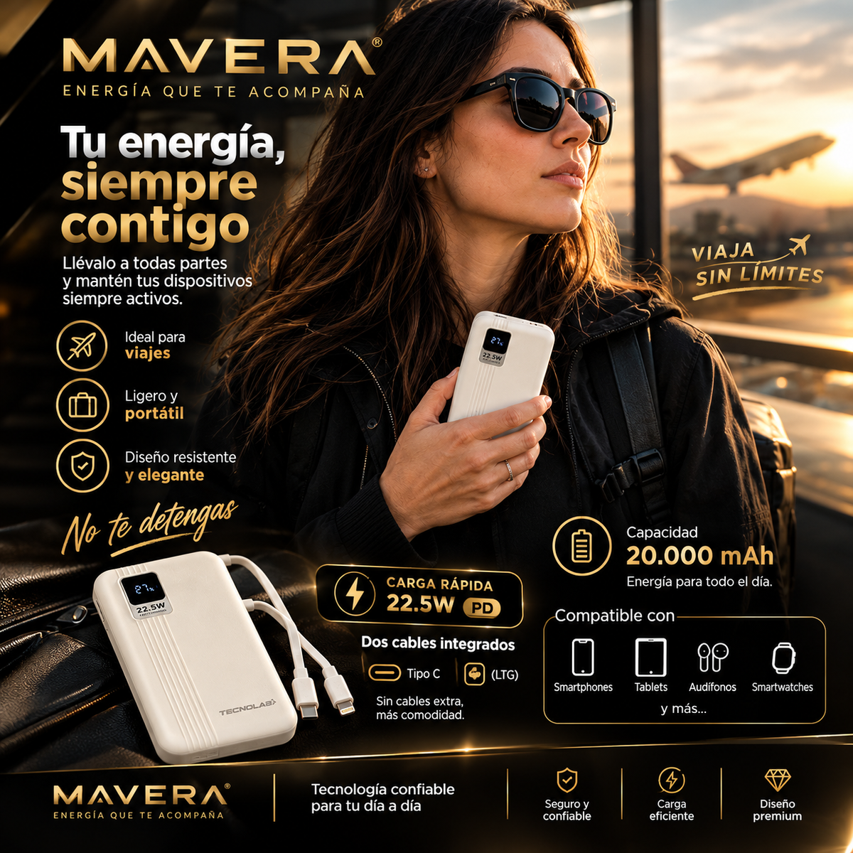 Batería Portátil Powerbank 20.000